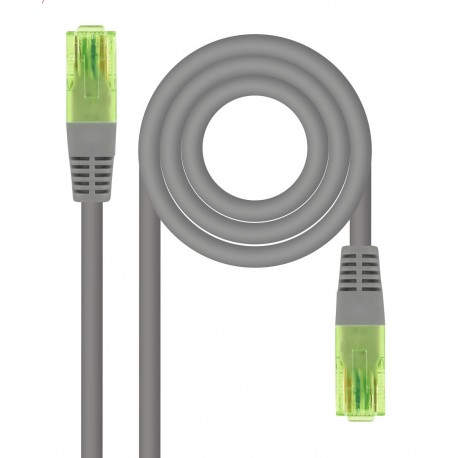 Nanocable Cable de Red Latiguillo RJ45 CAT.6 UTP AWG26 CCA, Gris, 25 cm