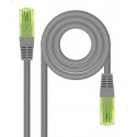 Nanocable Cable de Red Latiguillo RJ45 CAT.6 UTP AWG26 CCA, Gris, 25 cm