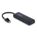 StarTech.com H5C4A-USB-HUB hub de interfaz USB 3.2 Gen 1 (3.1 Gen 1) Type-C 5000 Mbit/s Negro