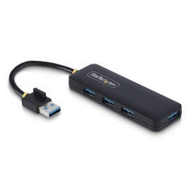 StarTech.com H5A4A-USB-HUB hub de interfaz USB 3.2 Gen 1 (3.1 Gen 1) Type-A 5000 Mbit/s Negro