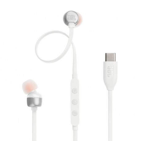 JBL - JBL Tune 310C Auriculares Alámbrico Dentro de oído Llamadas/Música USB Tipo C Blanco - JBLT310CWHT