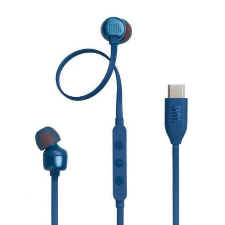 JBL Tune 310C USB Auriculares Alámbrico Dentro de oído Llamadas/Música USB Tipo C Azul