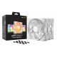be quiet! LIGHT WINGS LX 140mm PWM 3-Pack White Carcasa del ordenador Ventilador 14 cm Blanco 3 pieza(s)