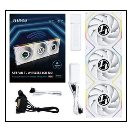 VENTILADOR 120X120 LIAN LI UNIFAN TL-LCD WIRELESS BLACK