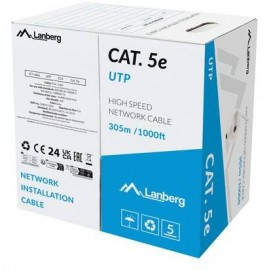 Lanberg LCU5-15CC-0305-S cable de red Gris 305 m Cat.5/Cat.5e U/UTP (UTP)