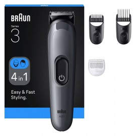 Braun AIO3500 cortadora de pelo y maquinilla Negro, Gris 14 Níquel-metal hidruro (NiMH)