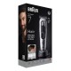 Braun HC7590 cortadora de pelo y maquinilla Negro, Plata 17 Níquel-metal hidruro (NiMH)