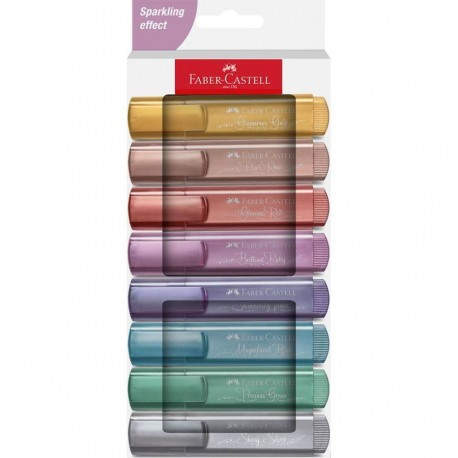 Faber-Castell Textliner 46 Metallic marcador 8 pieza(s) Metálico, Multicolor
