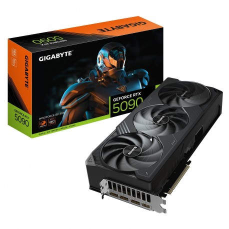 GIGABYTE - GIGABYTE GeForce RTX 5090 WINDFORCE OC 32G Tarjeta Gráfica - 32GB