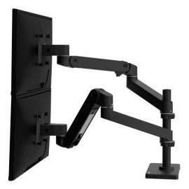 Ergotron LX Series 45-690-292 soporte para monitor 68,6 cm (27'') Escritorio Negro