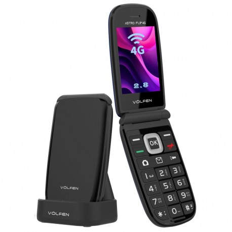 Telefono movil volfen astro flip 4g negro