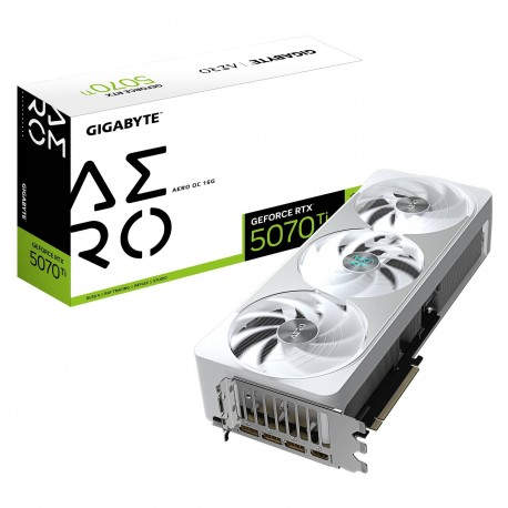 GIGABYTE GeForce RTX 5070 Ti AERO OC 16G Tarjeta Gráfica - 16GB GDDR7, 256 bits