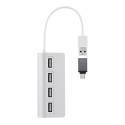 Hub 4 ports USB 2.0 self-powered.Compatible PC / MAC -