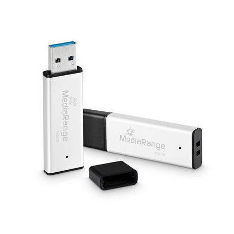 MediaRange MR1903 unidad flash USB 256 GB USB tipo A 3.2 Gen 1 (3.1 Gen 1) Negro, Plata