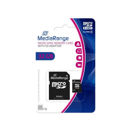 MediaRange 32GB microSDHC memoria flash Clase 10