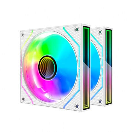 KIT 2 VENTILADORES AUXILIAR MF-3D PRO BLANCO MARS GAMING