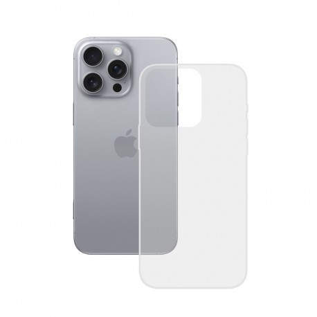 KSIX TRASERA DE SILICONA TRANSPARENTE / APPLE IPHONE 16 PRO MAX