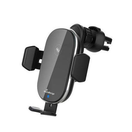 MediaRange MRMA117 cargador de dispositivo móvil Smartphone Negro Cargador inalámbrico Carga rápida Auto