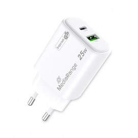 CARGADOR MEDIARANGE DUAL USB-A Y USB-C 25W