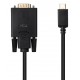Nanocable Cable Conversor USB-C/M a VGA/M, 1.8 m, Negro