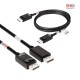 CLUB3D DisplayPort 2.1 Bi-Directional VESA DP80 Certified Cable 4K240Hz, 8K60Hz or 10K30Hz M/M 1.2m/3.94ft