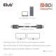 CLUB3D DisplayPort™ 2.1 Cable certificado VESA DP80 bidireccional 4K240Hz, 8K60Hz u 10K60Hz M/M 1.6m/5.25ft