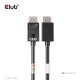 CLUB3D DisplayPort™ 2.1 Cable certificado VESA DP80 bidireccional 4K240Hz, 8K60Hz u 10K60Hz M/M 1.6m/5.25ft