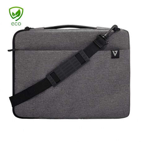 V7 CSE14-ECO maletines para portátil 35,6 cm (14'') Funda Gris