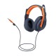 Logitech Zone Learn Auriculares Alámbrico Diadema Educación Azul, Naranja