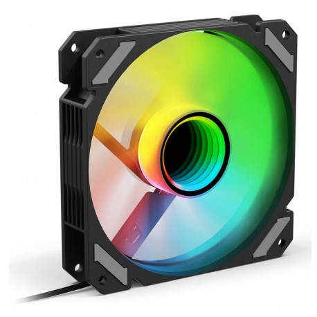 Sharkoon SHARK Mirror RGB PWM REVERSE Carcasa del ordenador Ventilador 12 cm Negro 1 pieza(s)