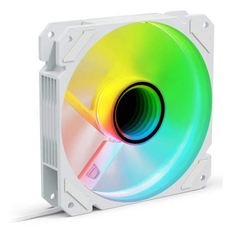 Sharkoon SHARK Mirror RGB PWM REVERSE Carcasa del ordenador Ventilador 12 cm Blanco 1 pieza(s)