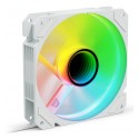 Sharkoon SHARK Mirror RGB PWM REVERSE Carcasa del ordenador Ventilador 12 cm Blanco 1 pieza(s)