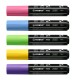 STABILO FREE Acrylic T800C Set 1 marcador 5 pieza(s) Punta de cincel Verde claro, Azul metálico, Rosa, Violeta, Amarillo